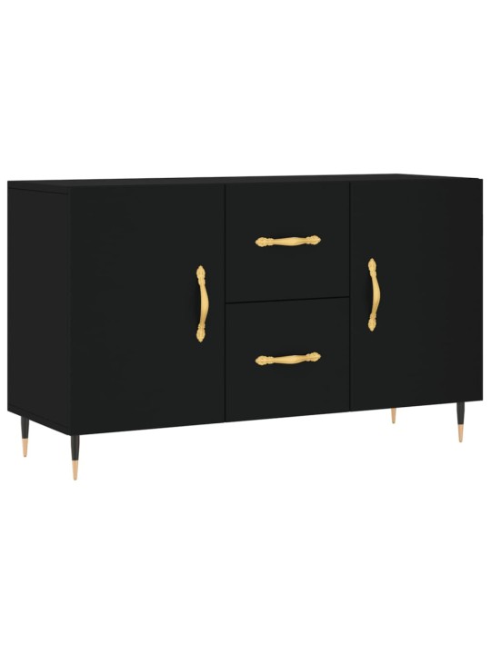 Kumode, melna, 100x36x60 cm, inženierijas koks