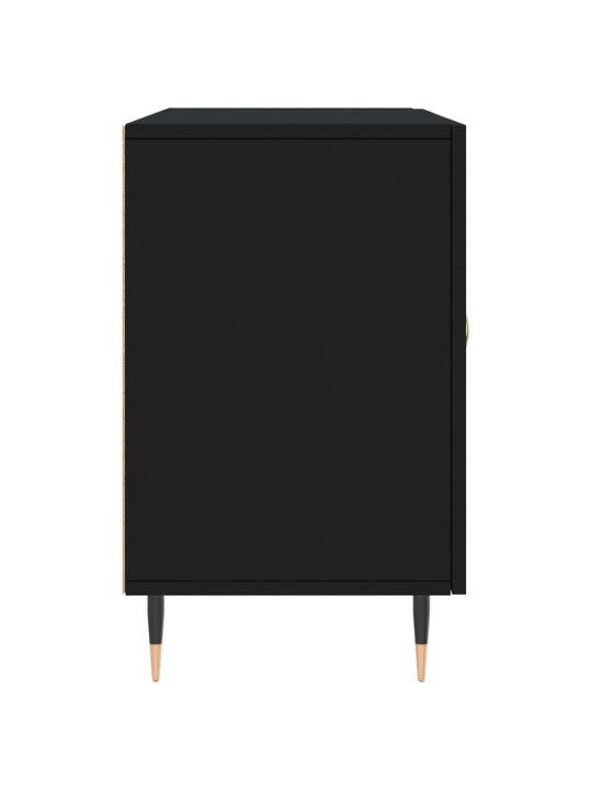 Kumode, melna, 100x36x60 cm, inženierijas koks