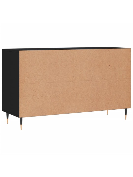 Kumode, melna, 100x36x60 cm, inženierijas koks