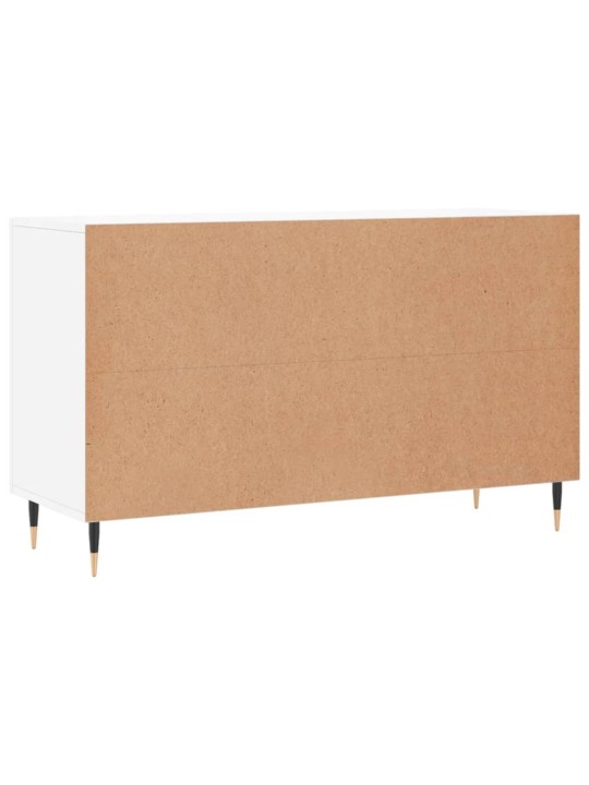Kumode, spīdīgi balta, 100x36x60 cm, inženierijas koks