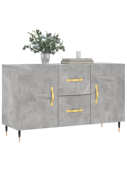 Kumode, betona pelēka, 100x36x60 cm, inženierijas koks