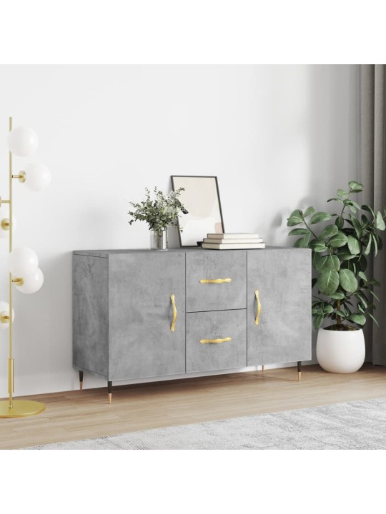 Kumode, betona pelēka, 100x36x60 cm, inženierijas koks