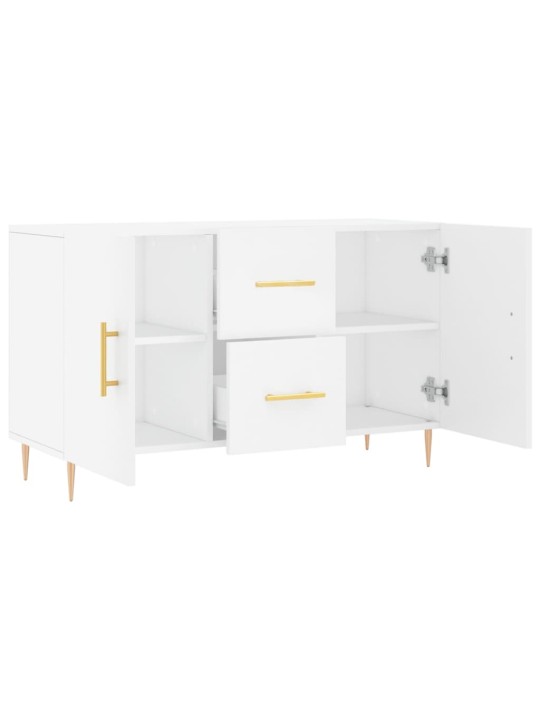 Kumode, balta, 100x36x60 cm, inženierijas koks