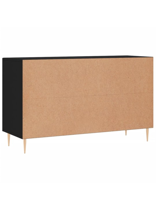 Kumode, melna, 100x36x60 cm, inženierijas koks