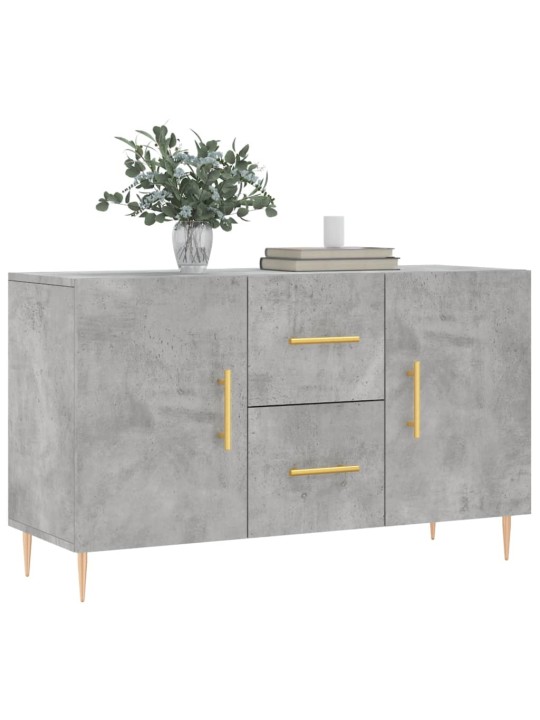 Kumode, betona pelēka, 100x36x60 cm, inženierijas koks