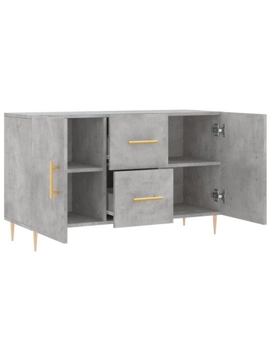Kumode, betona pelēka, 100x36x60 cm, inženierijas koks