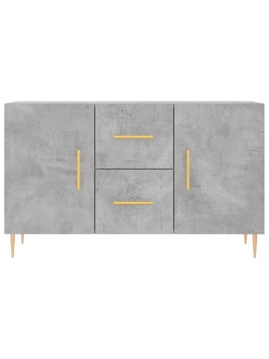 Kumode, betona pelēka, 100x36x60 cm, inženierijas koks