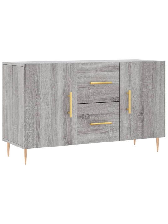Kumode, pelēka ozolkoka krāsa, 100x36x60 cm, inženierijas koks