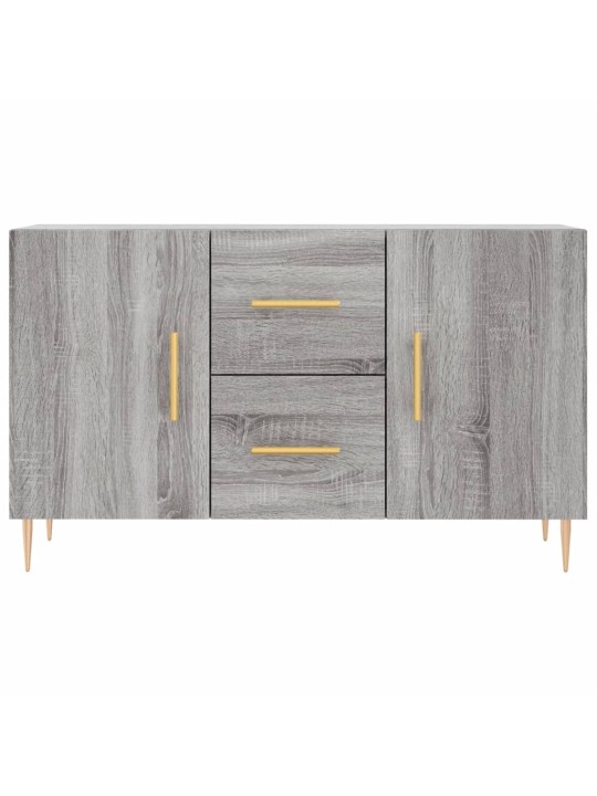 Kumode, pelēka ozolkoka krāsa, 100x36x60 cm, inženierijas koks