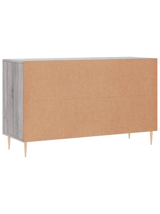 Kumode, pelēka ozolkoka krāsa, 100x36x60 cm, inženierijas koks