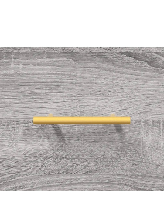 Kumode, pelēka ozolkoka krāsa, 100x36x60 cm, inženierijas koks