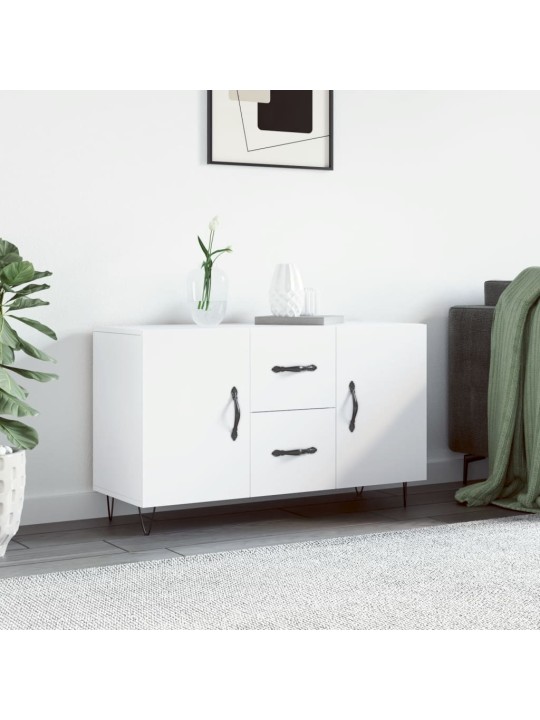 Kumode, balta, 100x36x60 cm, inženierijas koks