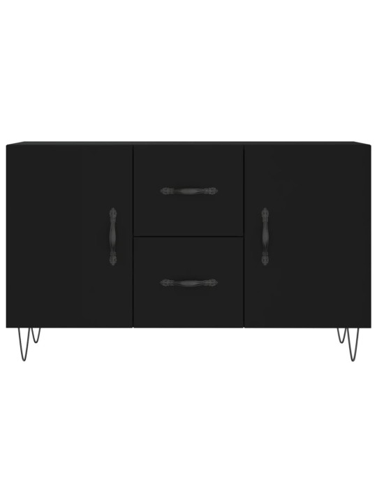 Kumode, melna, 100x36x60 cm, inženierijas koks