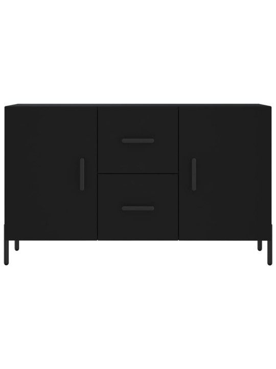 Kumode, melna, 100x36x60 cm, inženierijas koks