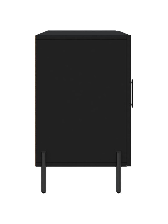 Kumode, melna, 100x36x60 cm, inženierijas koks