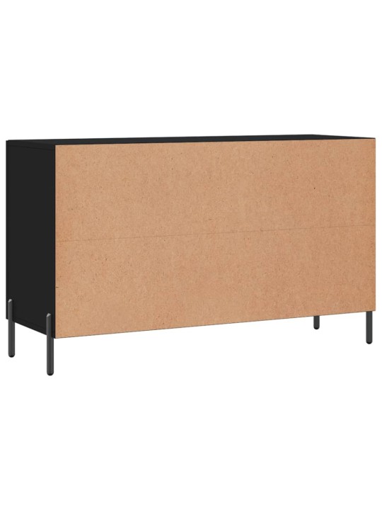 Kumode, melna, 100x36x60 cm, inženierijas koks