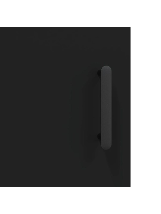 Kumode, melna, 100x36x60 cm, inženierijas koks