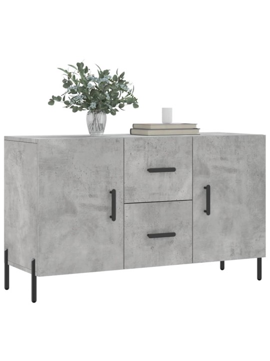 Kumode, betona pelēka, 100x36x60 cm, inženierijas koks