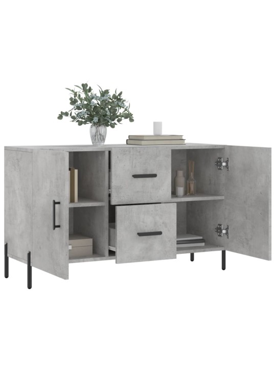 Kumode, betona pelēka, 100x36x60 cm, inženierijas koks