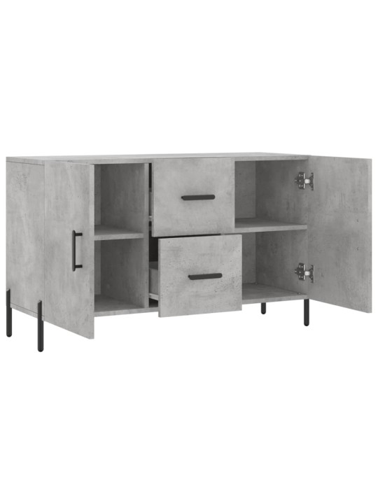 Kumode, betona pelēka, 100x36x60 cm, inženierijas koks