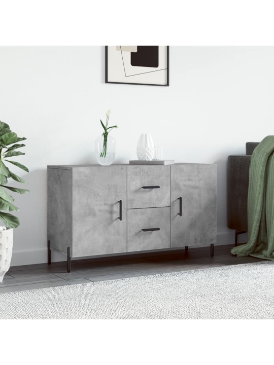 Kumode, betona pelēka, 100x36x60 cm, inženierijas koks