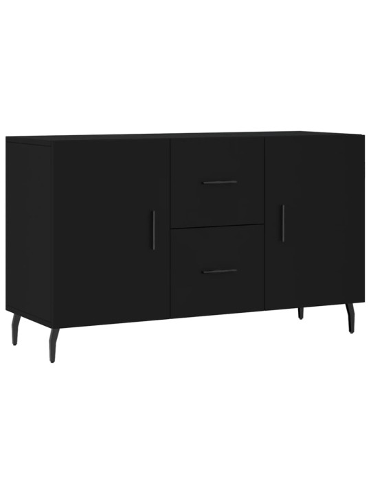 Kumode, melna, 100x36x60 cm, inženierijas koks