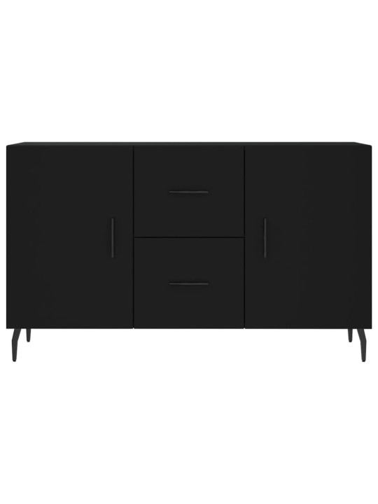 Kumode, melna, 100x36x60 cm, inženierijas koks