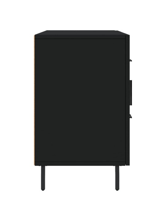 Kumode, melna, 100x36x60 cm, inženierijas koks
