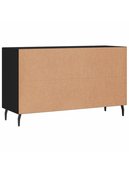 Kumode, melna, 100x36x60 cm, inženierijas koks