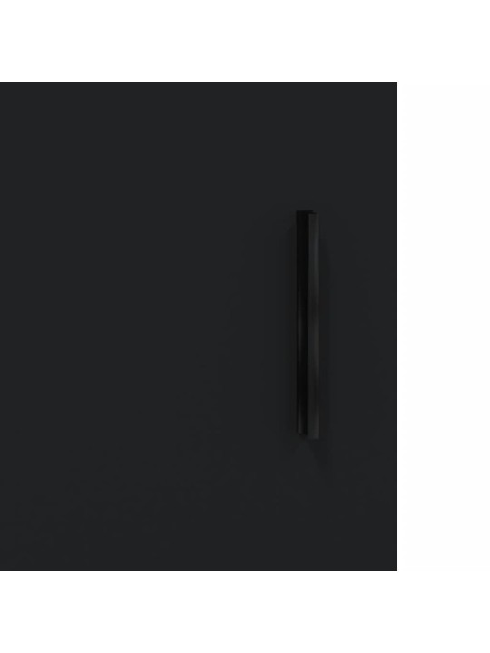 Kumode, melna, 100x36x60 cm, inženierijas koks