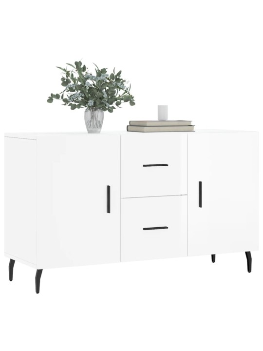 Kumode, spīdīgi balta, 100x36x60 cm, inženierijas koks