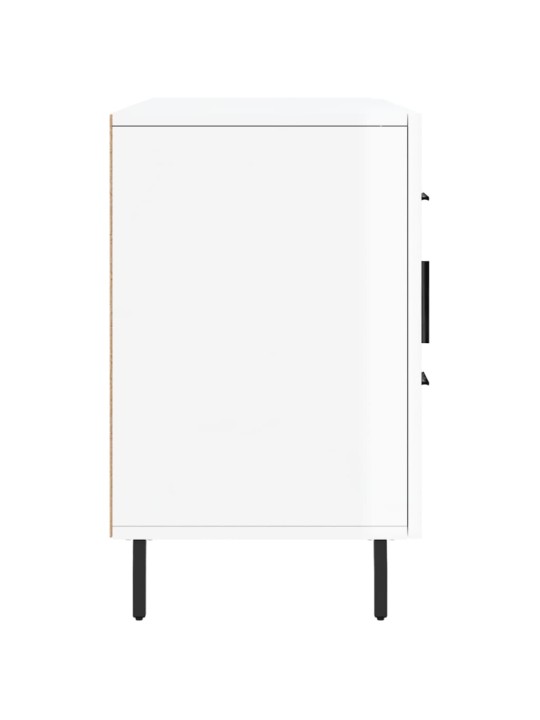 Kumode, spīdīgi balta, 100x36x60 cm, inženierijas koks