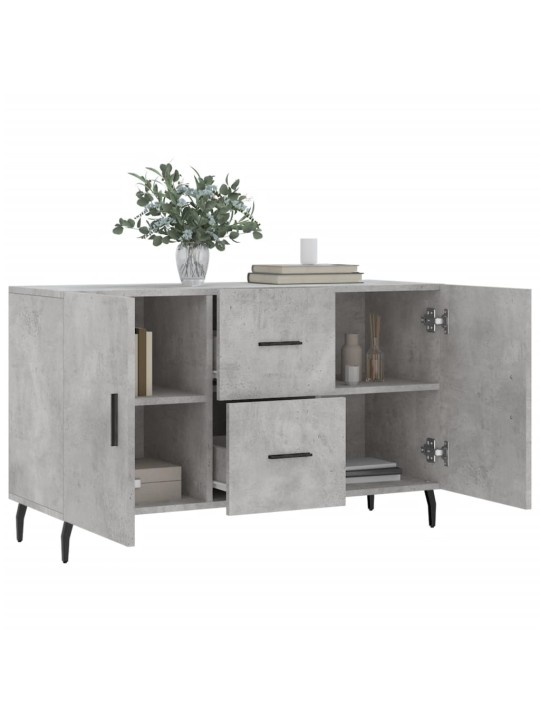Kumode, betona pelēka, 100x36x60 cm, inženierijas koks