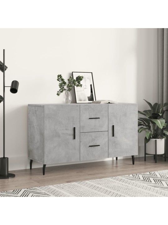 Kumode, betona pelēka, 100x36x60 cm, inženierijas koks