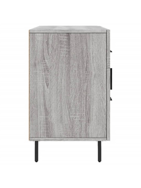 Kumode, pelēka ozolkoka krāsa, 100x36x60 cm, inženierijas koks