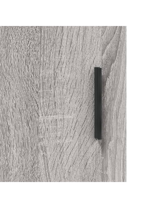 Kumode, pelēka ozolkoka krāsa, 100x36x60 cm, inženierijas koks