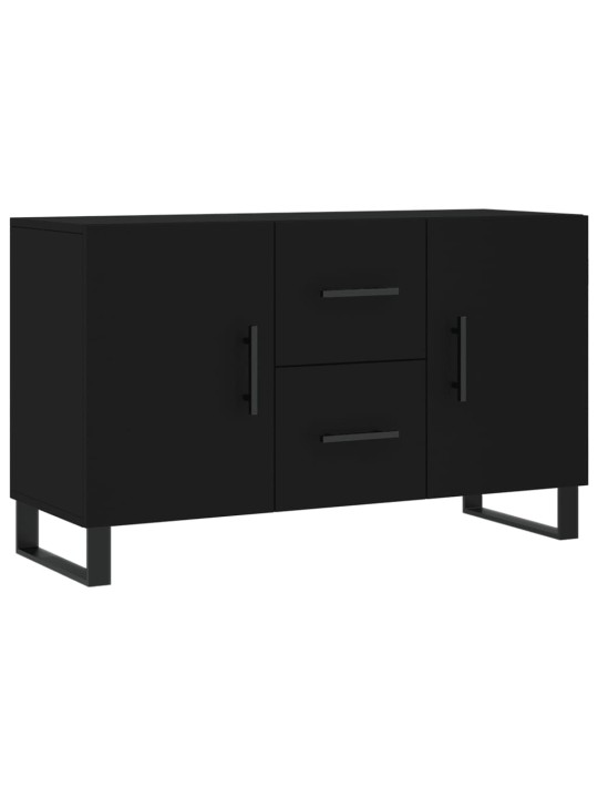 Kumode, melna, 100x36x60 cm, inženierijas koks