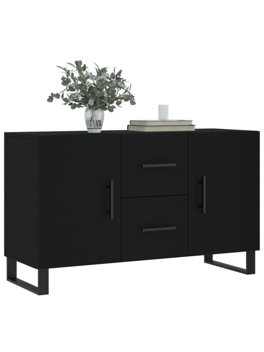 Kumode, melna, 100x36x60 cm, inženierijas koks