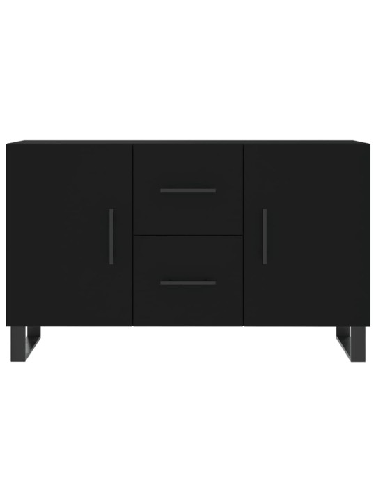 Kumode, melna, 100x36x60 cm, inženierijas koks