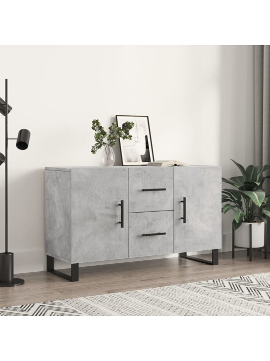 Kumode, betona pelēka, 100x36x60 cm, inženierijas koks