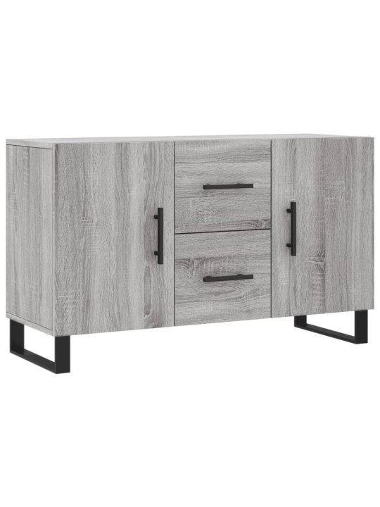 Kumode, pelēka ozolkoka krāsa, 100x36x60 cm, inženierijas koks
