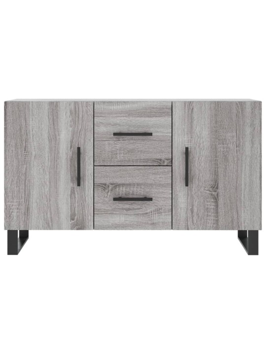 Kumode, pelēka ozolkoka krāsa, 100x36x60 cm, inženierijas koks