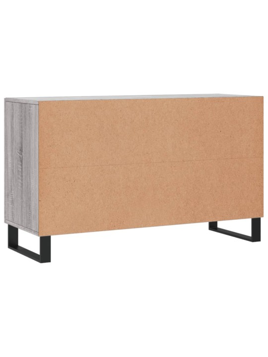 Kumode, pelēka ozolkoka krāsa, 100x36x60 cm, inženierijas koks