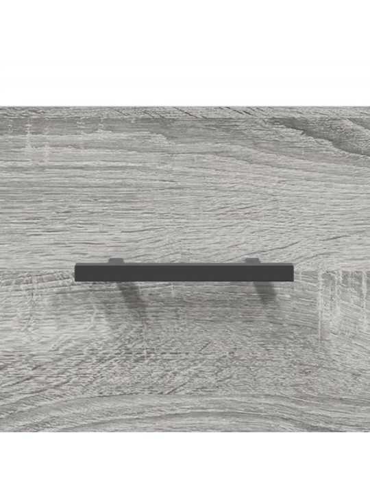 Kumode, pelēka ozolkoka krāsa, 100x36x60 cm, inženierijas koks