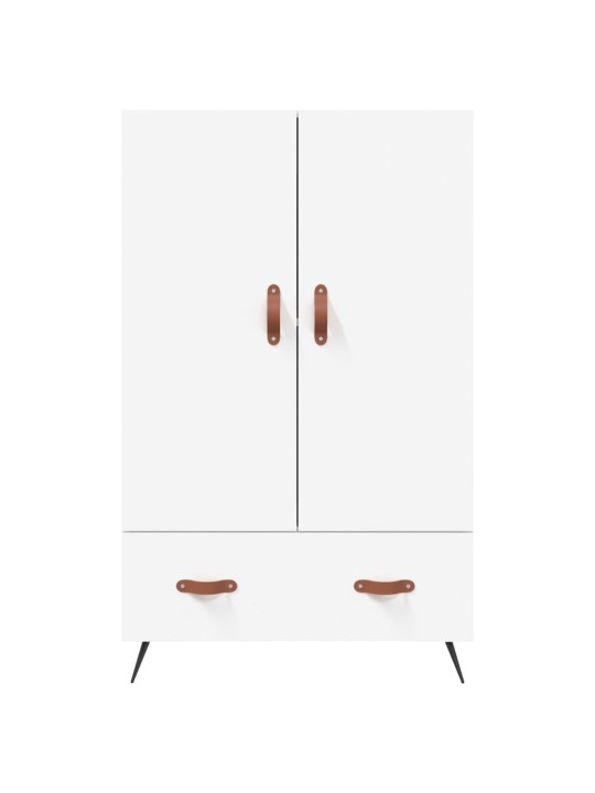 Augstais skapītis, balts, 69,5x31x115 cm, inženierijas koks