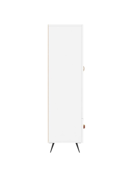 Augstais skapītis, balts, 69,5x31x115 cm, inženierijas koks