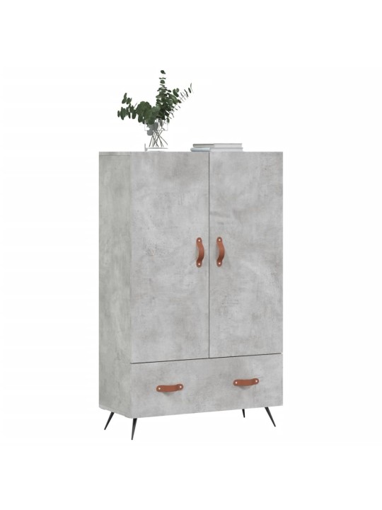 Augstais skapītis, pelēks, 69,5x31x115 cm, inženierijas koks