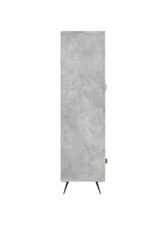 Augstais skapītis, pelēks, 69,5x31x115 cm, inženierijas koks