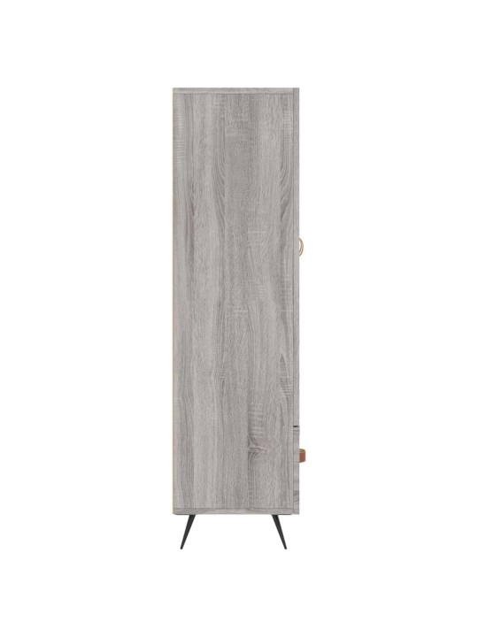 Augstais skapītis, pelēks, 69,5x31x115 cm, inženierijas koks