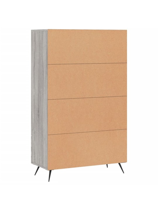 Augstais skapītis, pelēks, 69,5x31x115 cm, inženierijas koks